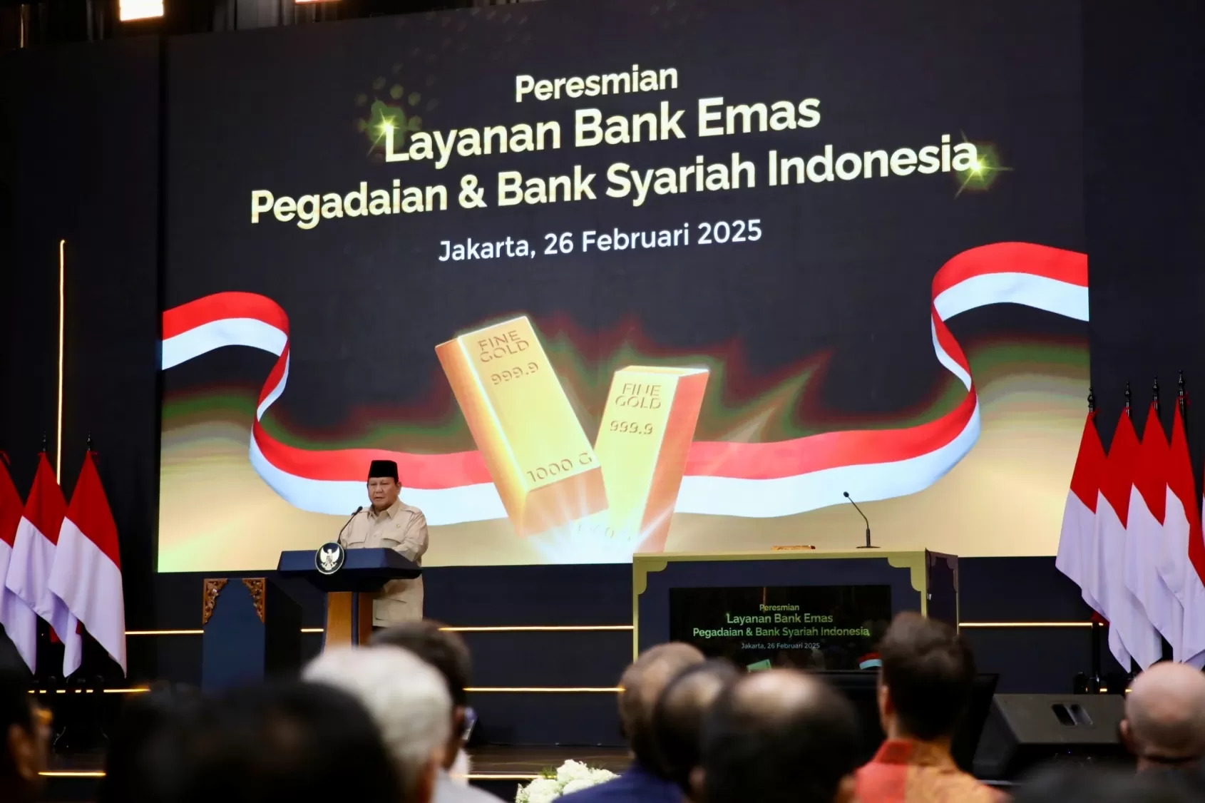 Prabowo Luncurkan Bank Emas BSI, Dorong Optimalisasi Cadangan Emas Nasional