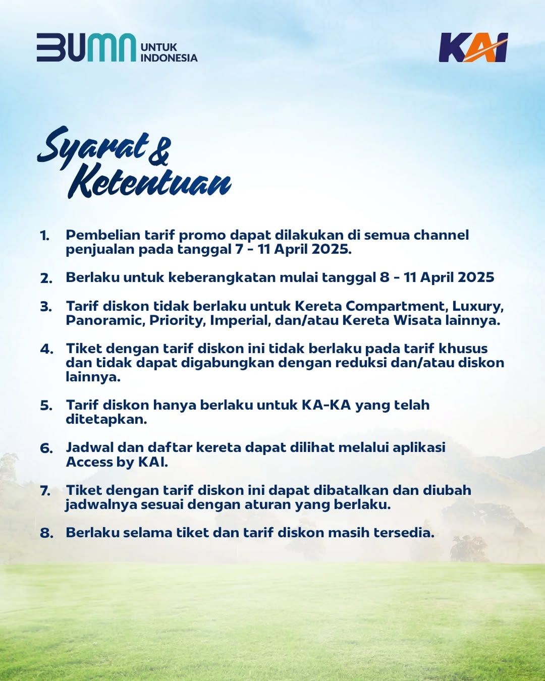 Promo Mudik Lebaran KAI Diskon Hingga 25 Persen untuk Pelanggan