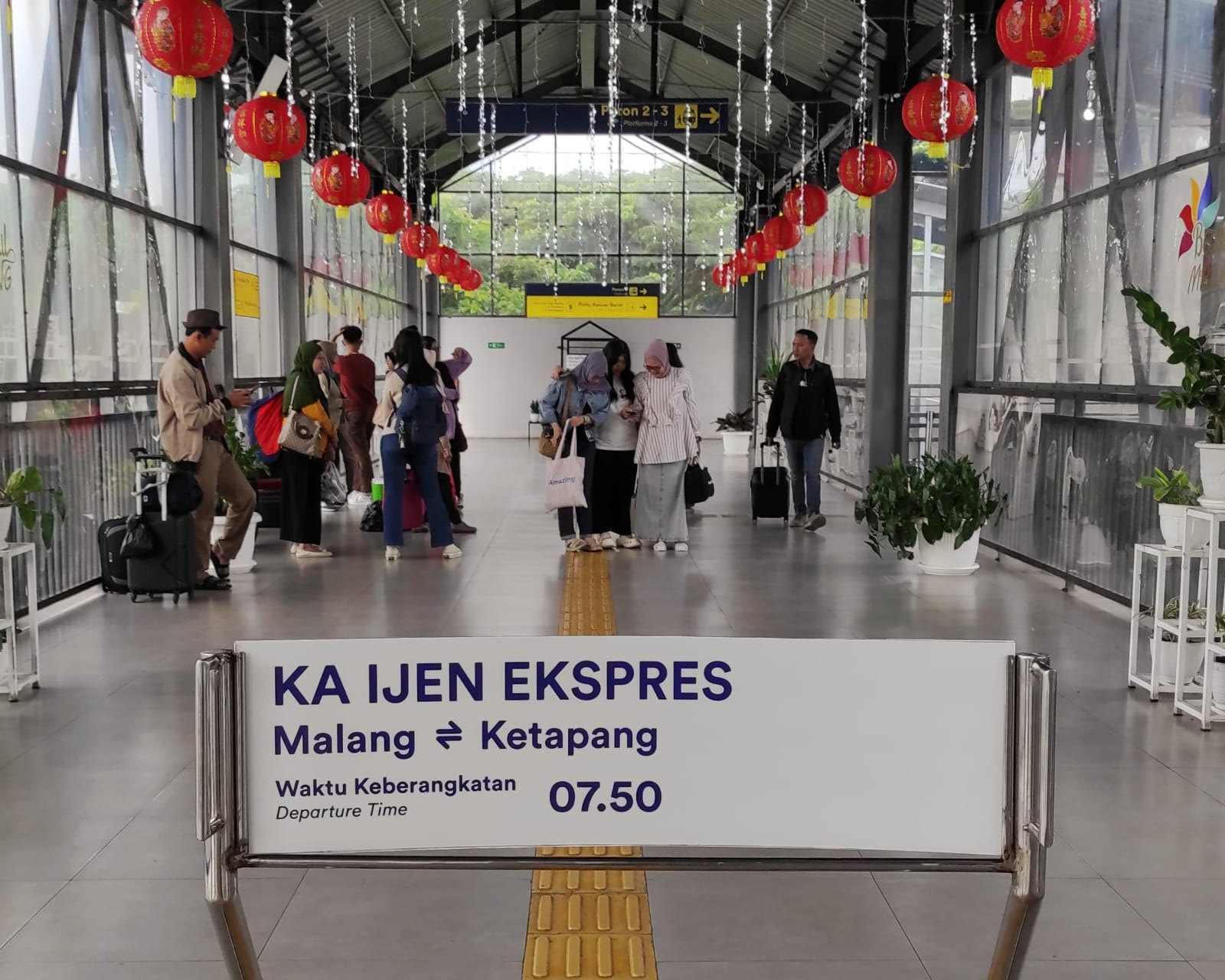 (FOTO) KA Ijen Ekspres Jadi Alternatif Mudik Favorit Relasi Malang-Banyuwangi