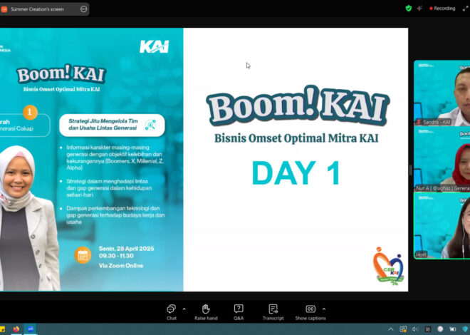 BOOM! KAI dan MiKA Next Class, Langkah Nyata KAI Majukan UMKM Indonesia